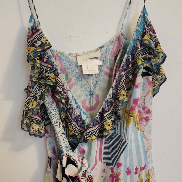 Camilla Under My Wrap Dress With Frill Small b69 - Picture 9 of 11